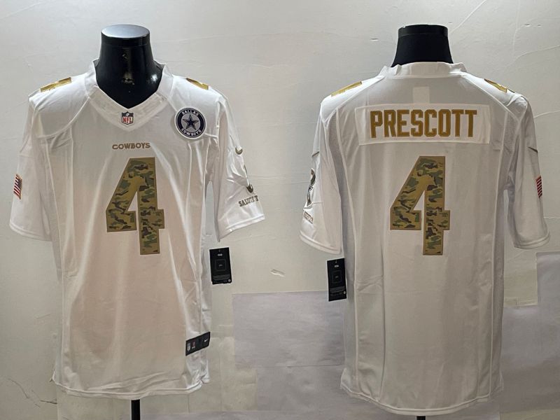 Men Dallas Cowboys #4 Prescott White admiral 2024 Nike Limited NFL Jersey style 2->pittsburgh steelers->NFL Jersey